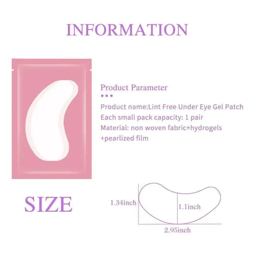 Lash Extension Eye Pads With Customizable Hues For Precision