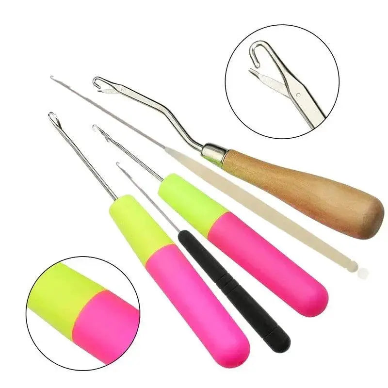 Latch Hook Crochet Needle Set for Hair Extensions Kit