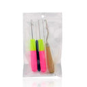 Latch Hook Crochet Needle Set for Hair Extensions Kit