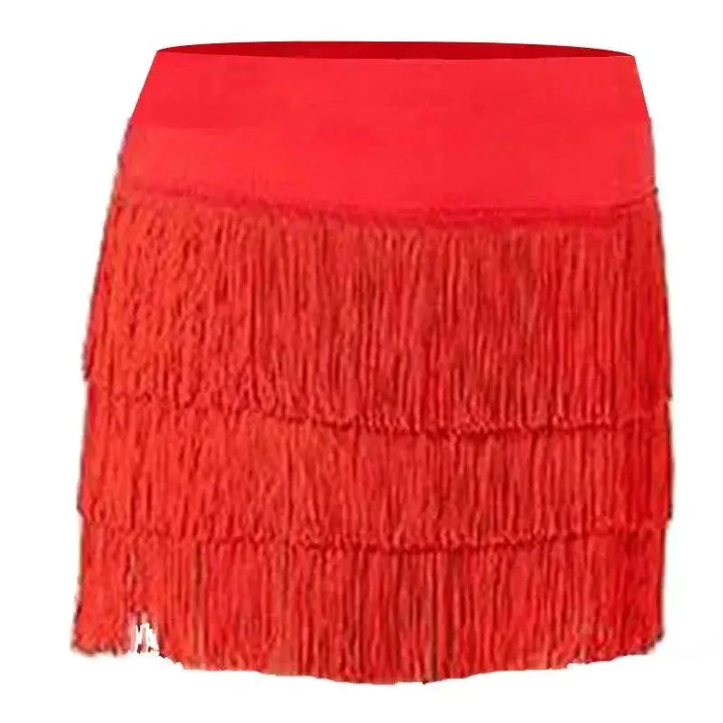 Latin Dance Womens Backless Shoulder Short Skirt Dress
