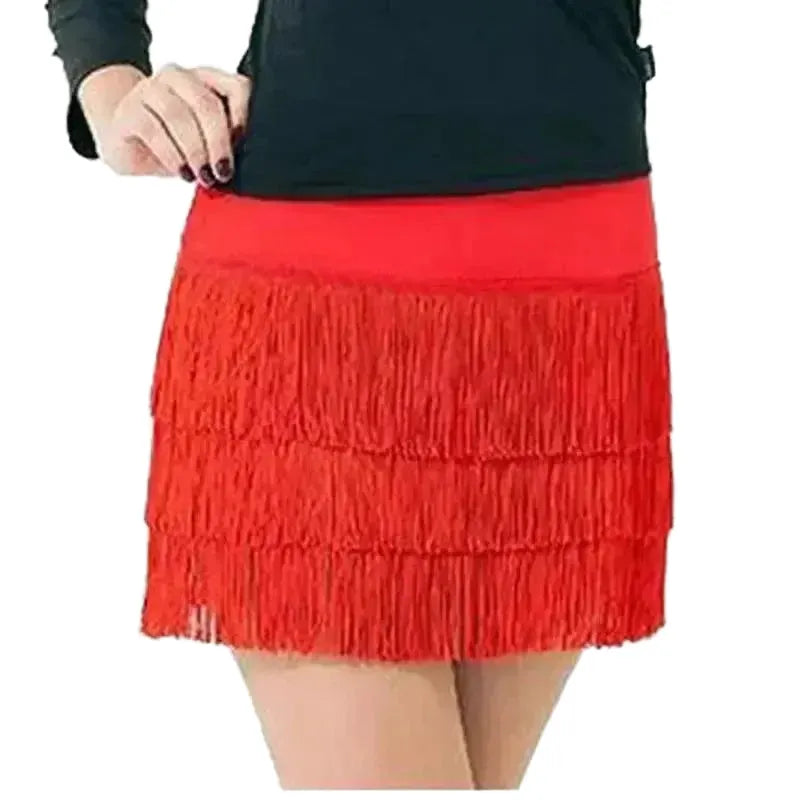 Latin Dance Womens Backless Shoulder Short Skirt Dress - Picture Colorblue M product image