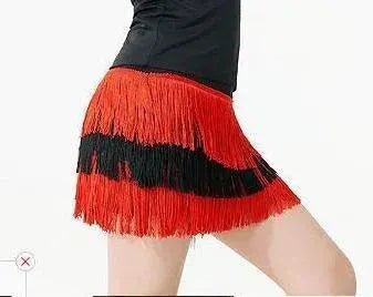 Latin Dance Womens Backless Shoulder Short Skirt Dress - Picture Colorblue 4XL product image