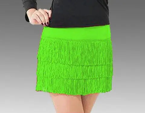 Latin Dance Womens Backless Shoulder Short Skirt Dress - Picture Color Purple S product image