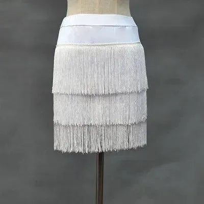 Latin Dance Womens Backless Shoulder Short Skirt Dress