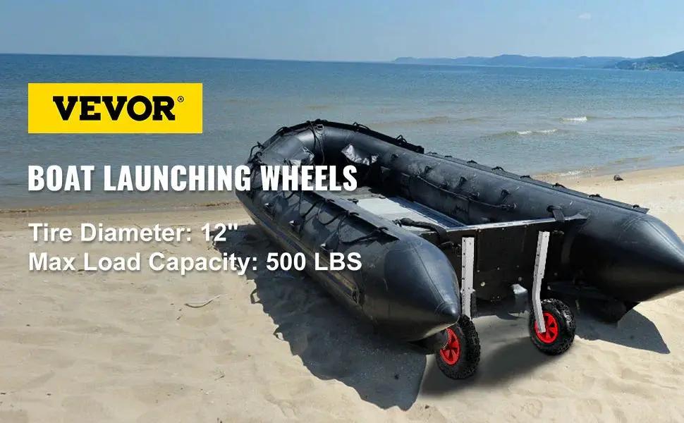VEVOR 2 Pack Inflatable Boat Launching Wheel 227 KG Capacity