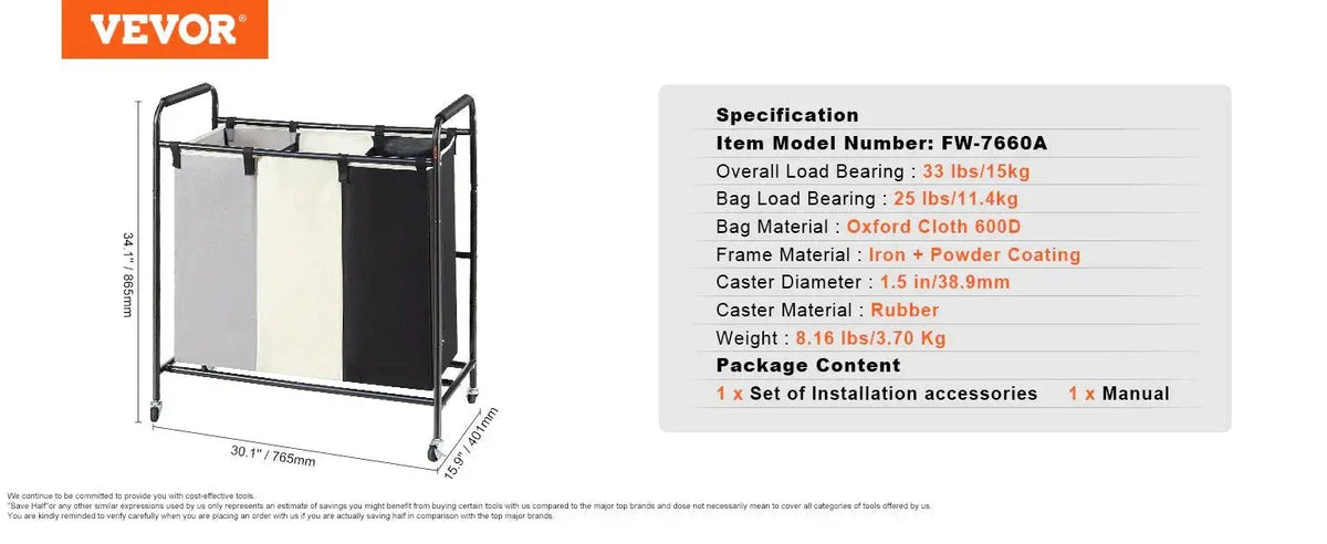 Laundry Cart With Ironing Board — product view 16