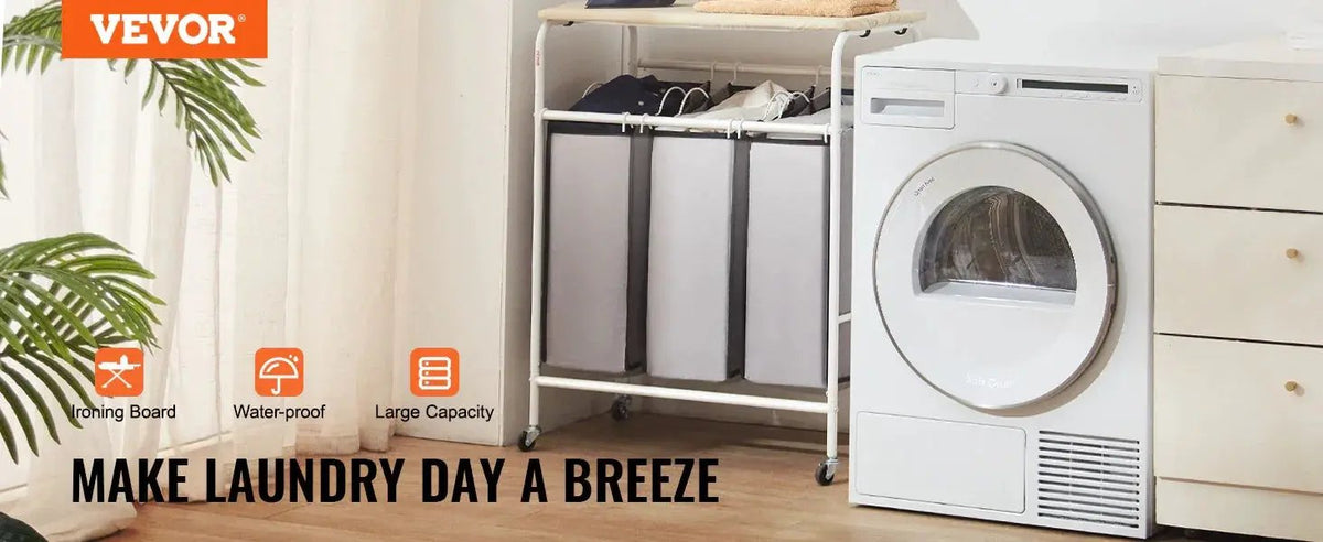 Laundry Cart With Ironing Board — product view 10