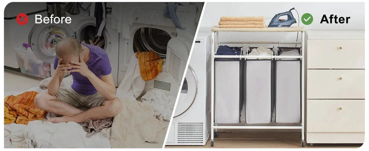 Laundry Cart With Ironing Board — product view 12