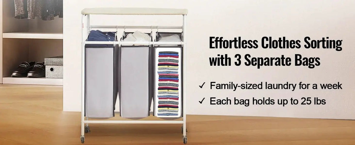 Laundry Cart With Ironing Board — product view 13