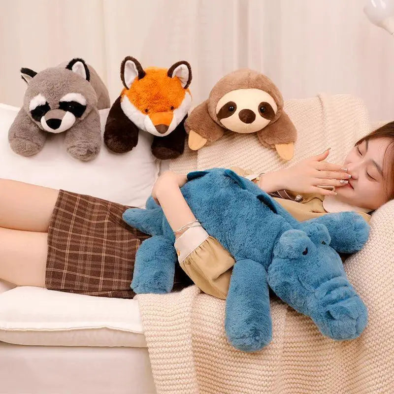 Lazy Fluffy Hair Stuffed Animals Plushie Collection Comfort