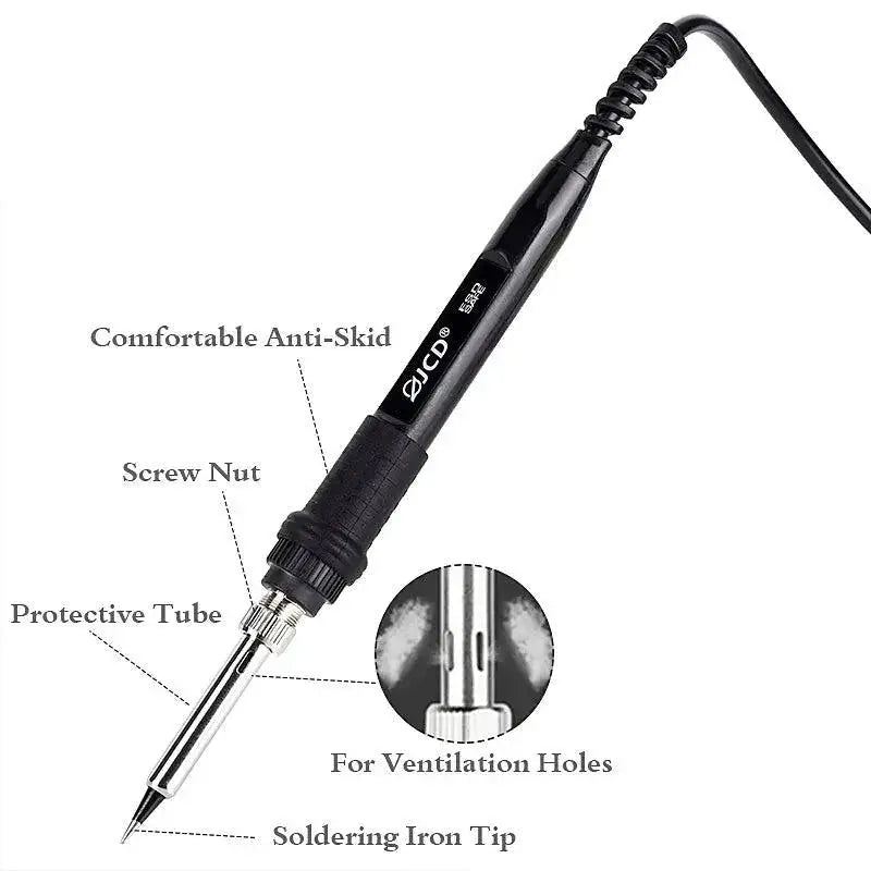 LCD Soldering Station Dual Functionality Precision Control