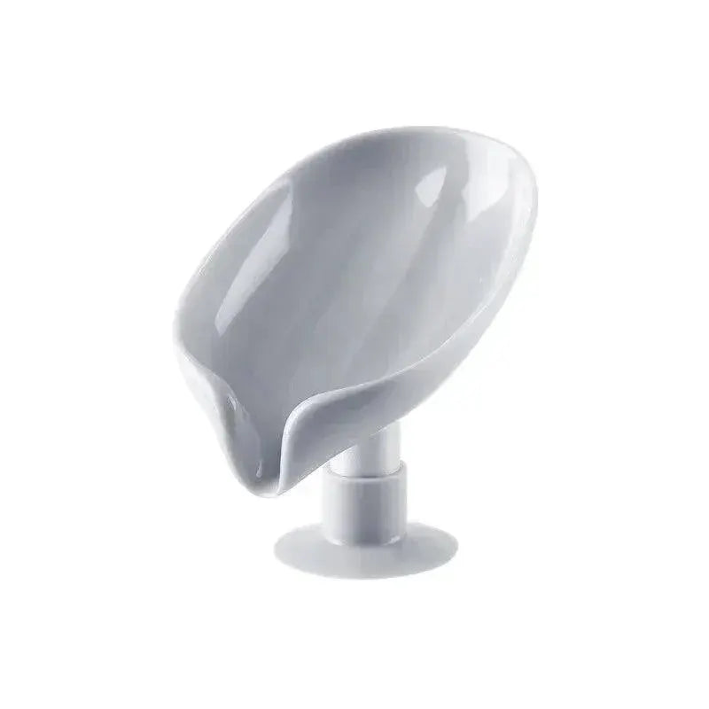 Leaf Shape Soap Holder With Suction Cup Durable Box