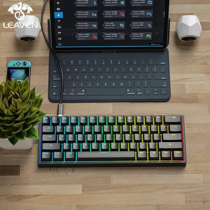Leaven K620 Mechanical Keyboard RGB Gaming Experience