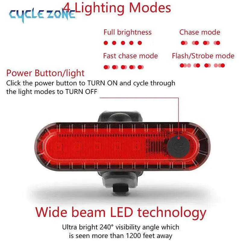 LED Bike Tail Light For Ultimate Night Cycling Safety