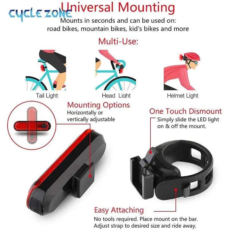 LED Bike Tail Light For Ultimate Night Cycling Safety