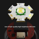 LED Camping Flashlight Torch USB Rechargeable Waterproof Zoomable