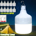 LED Camping Lantern: USB Rechargeable Light for Outdoors