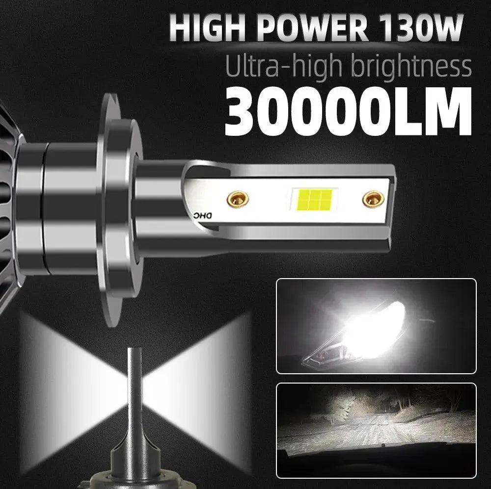 LED Car Headlight Bulb CSP3570 130W High Power Super Bright