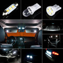 LED Car Interior Lights T10 Xenon White SMD Bulbs Set 42PCS