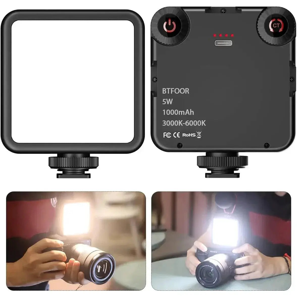 Bi Color LED Clip Light for Photography and Video Work - OurLum.com