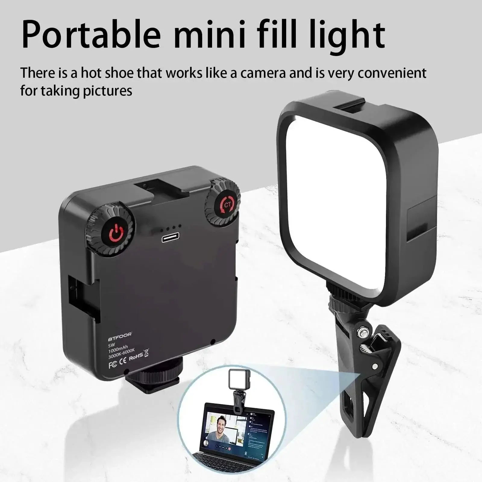 Bi Color LED Clip Light for Photography and Video Work - OurLum.com