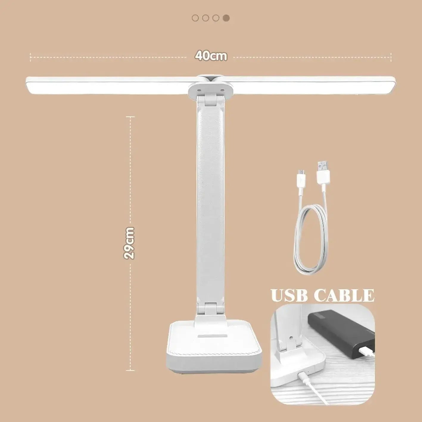 LED Desk Lamp Touch Night Light USB Rechargeable Bedside