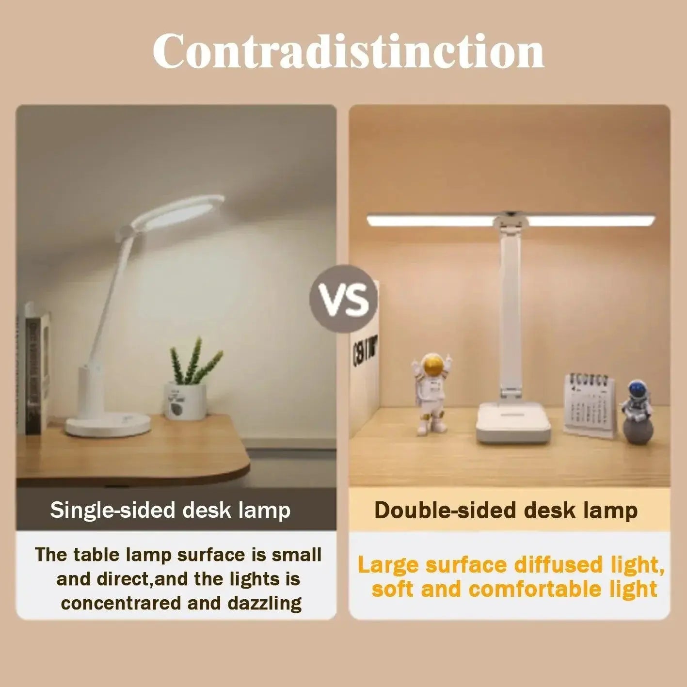 LED Desk Lamp Touch Night Light USB Rechargeable Bedside