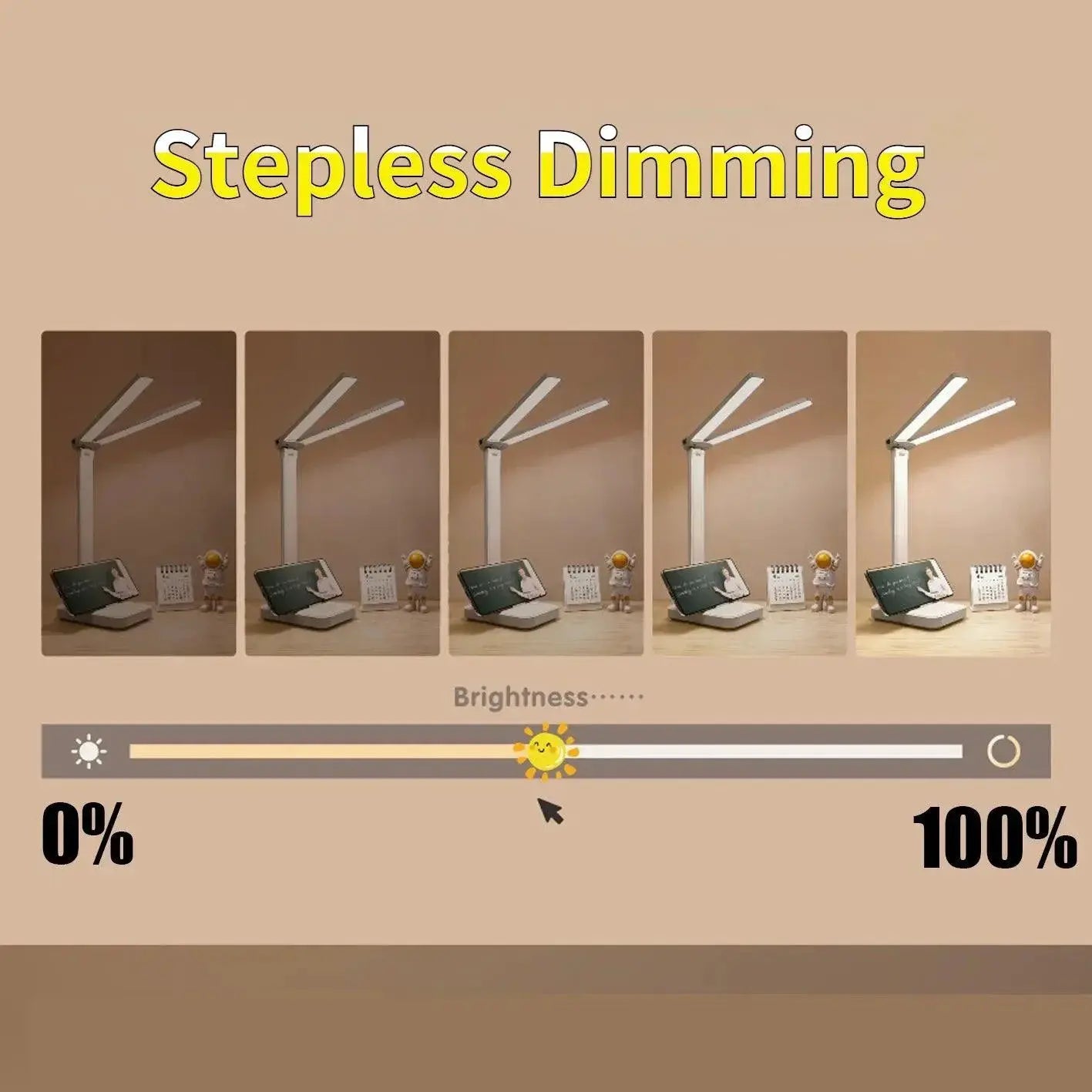 LED Desk Lamp Touch Night Light USB Rechargeable Bedside