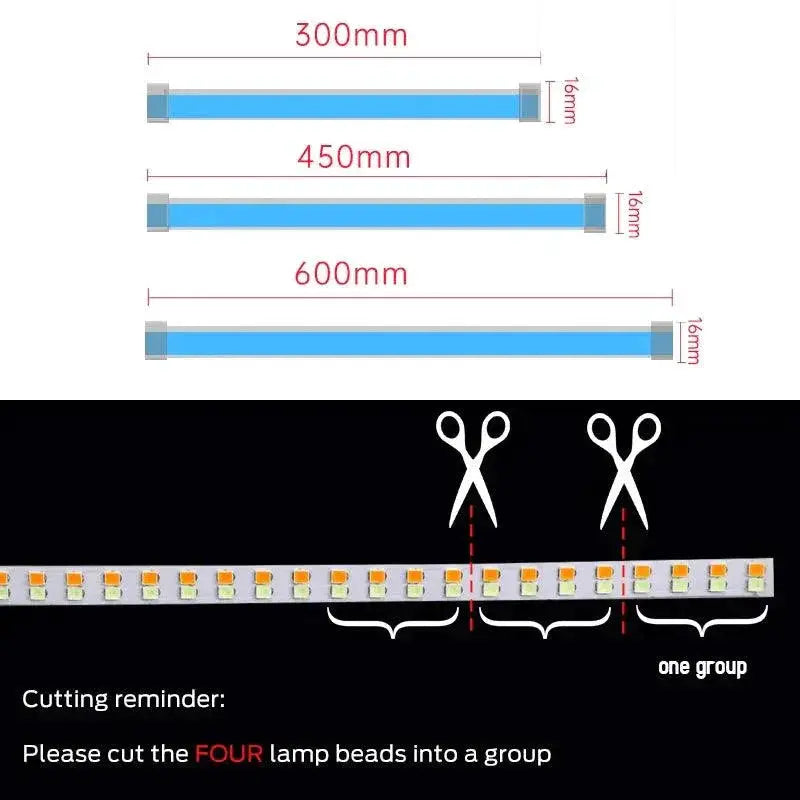 LED DRL Car Flexible Waterproof Strip Lights For Safety