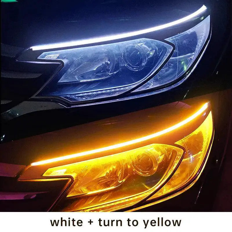 LED DRL Car Flexible Waterproof Strip Lights For Safety