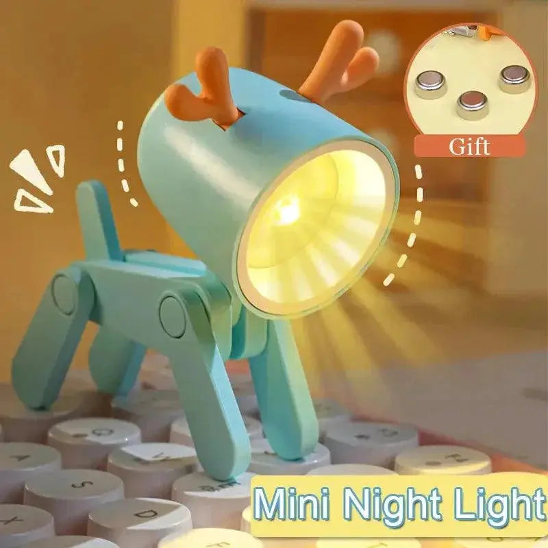 LED Folding Night Light Cute Pet Desk Lamp For Decor