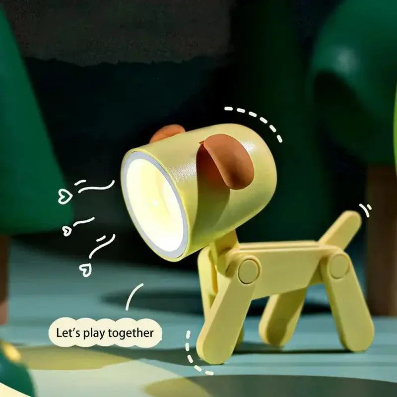 LED Folding Night Light Cute Pet Desk Lamp For Decor