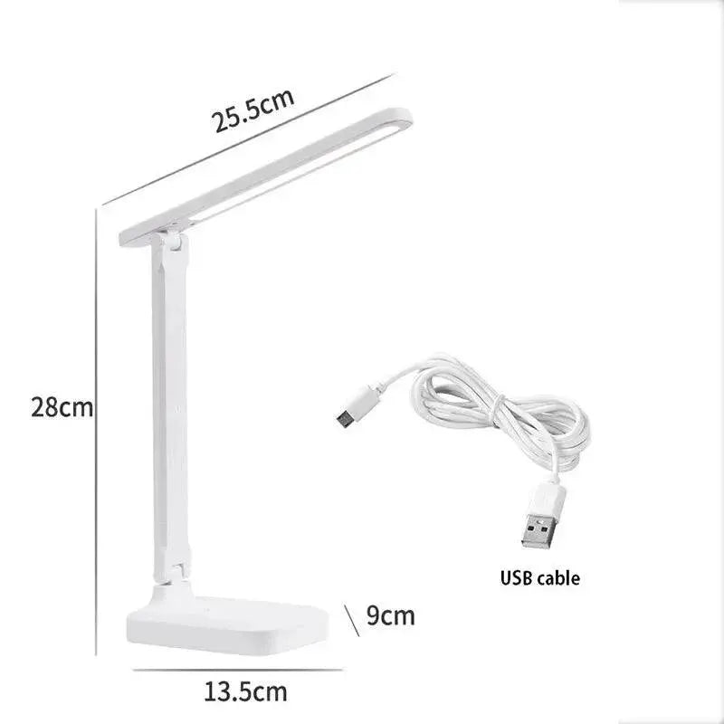 LED Folding Table Lamp USB Touch Control Eye Protection - OurLum.com