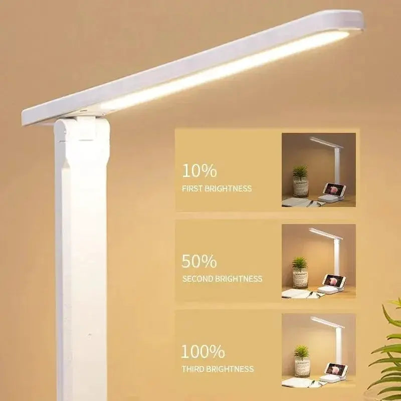 LED Folding Table Lamp USB Touch Control Eye Protection - OurLum.com