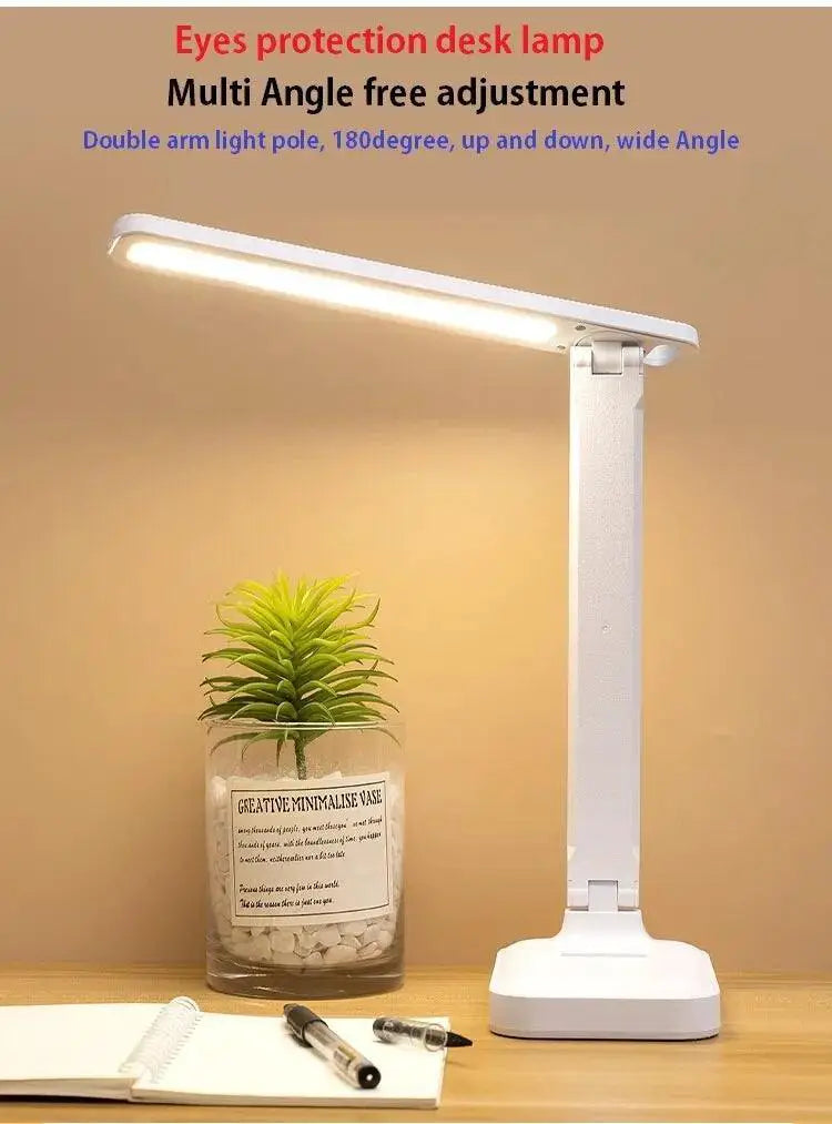 LED Folding Table Lamp USB Touch Control Eye Protection - OurLum.com