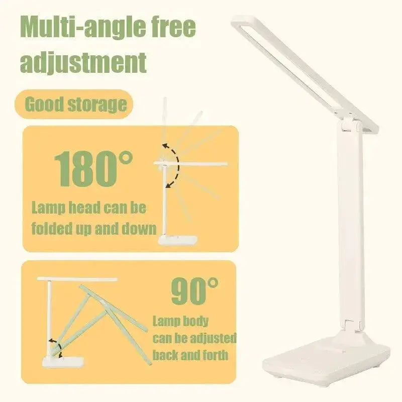 LED Folding Table Lamp USB Touch Control Eye Protection - OurLum.com