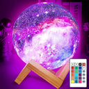 Moon Lamp Night Light With Remote 16 Colors Galaxy LED