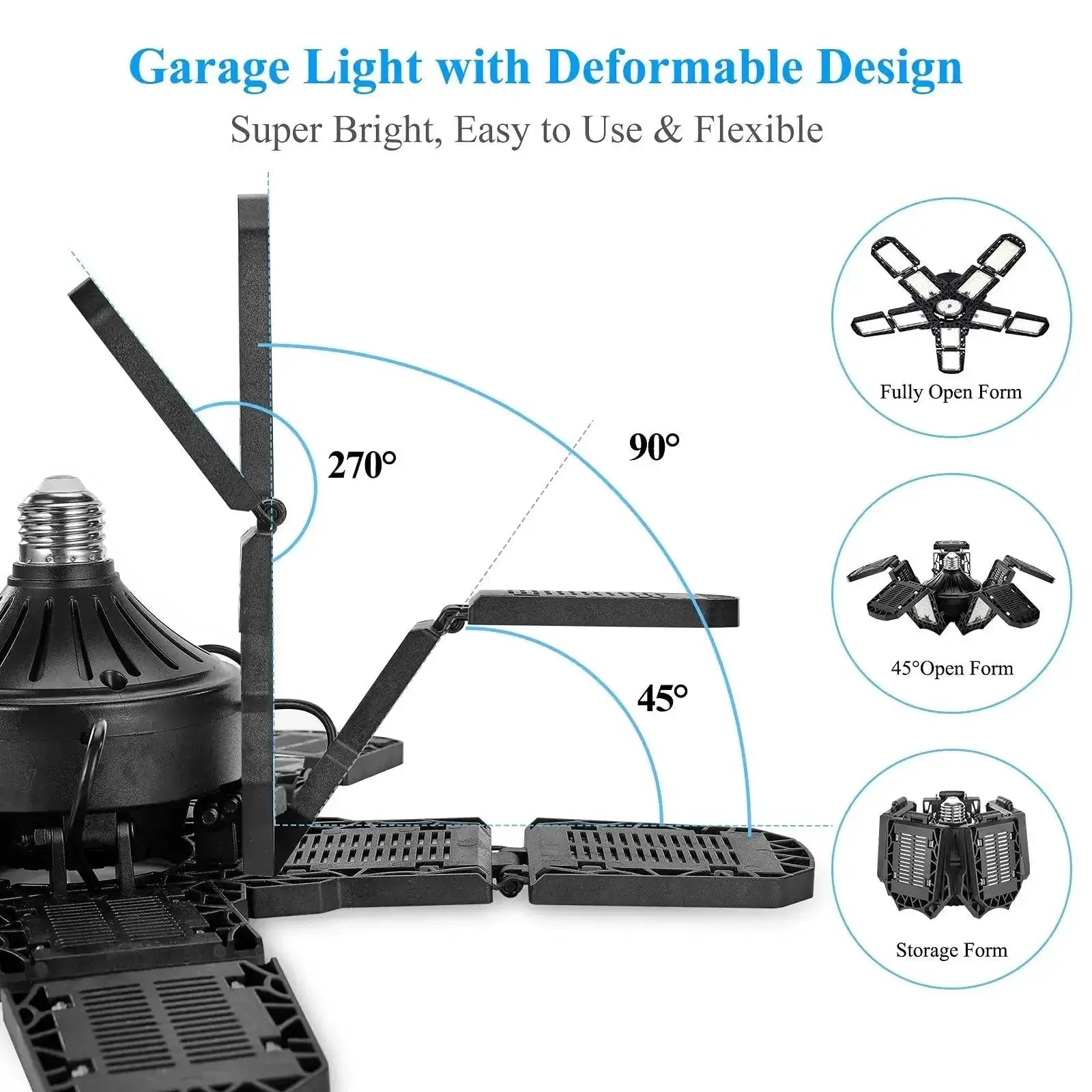LED Garage Lights Ultra Bright Energy Efficient Fixture