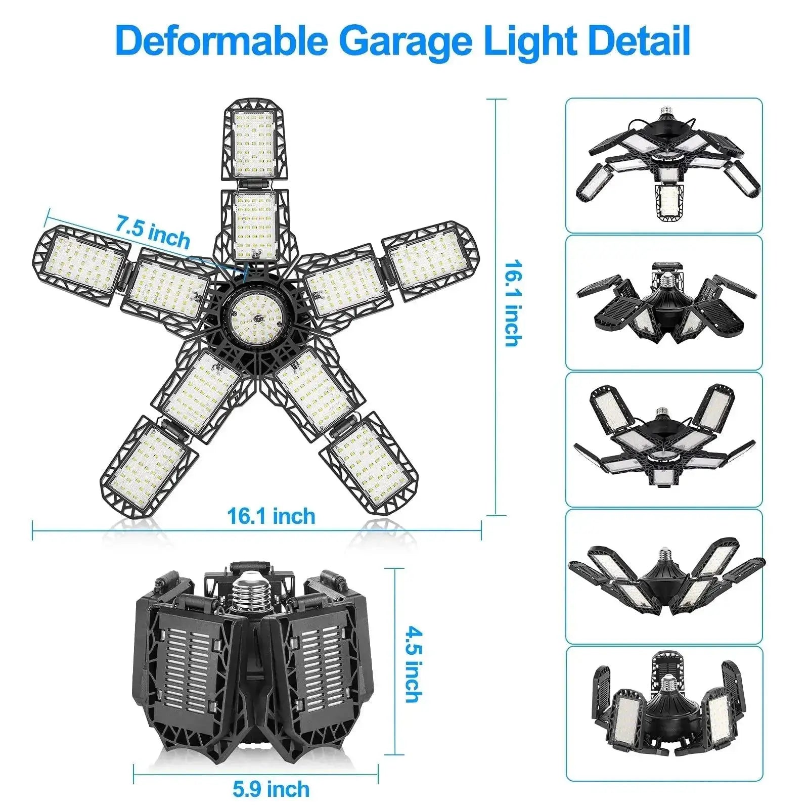 LED Garage Lights Ultra Bright Energy Efficient Fixture