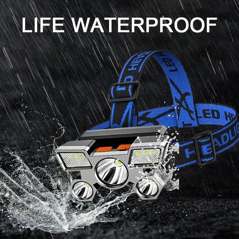 Rechargeable LED Headlamp For Night Fishing And Camping