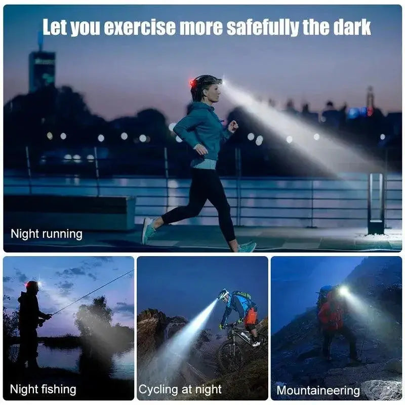 LED Headlamp 1000 Lumens Rechargeable Waterproof Light