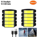 LED Headlamp USB Rechargeable Powerful Outdoor Lantern