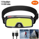 LED Headlamp USB Rechargeable Powerful Outdoor Lantern