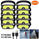 LED Headlamp USB Rechargeable Powerful Outdoor Lantern