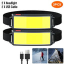 LED Headlamp USB Rechargeable Powerful Outdoor Lantern