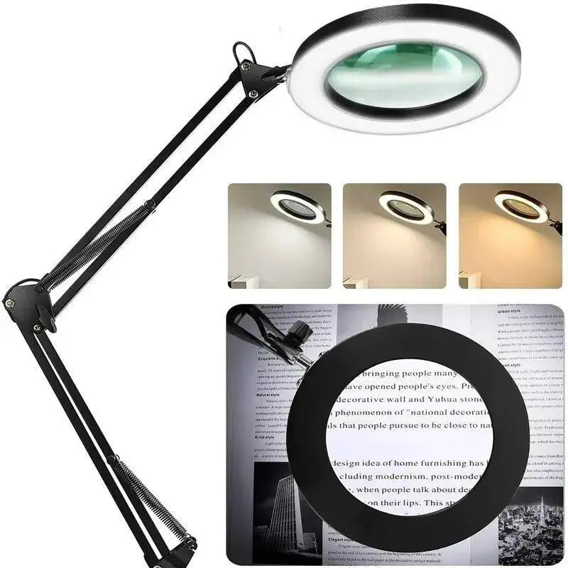 LED Illuminated Magnifier USB Magnifying Glass For Repair