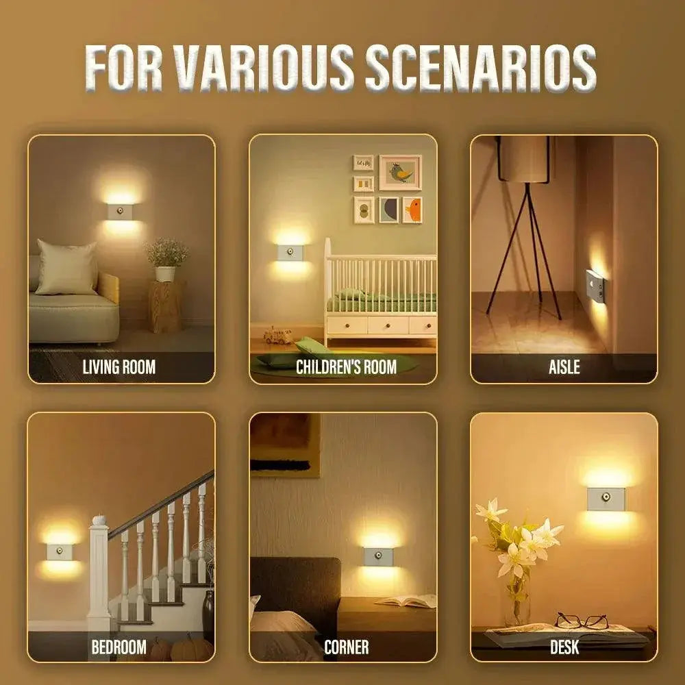LED Induction Night Light With Motion Sensor USB Charging