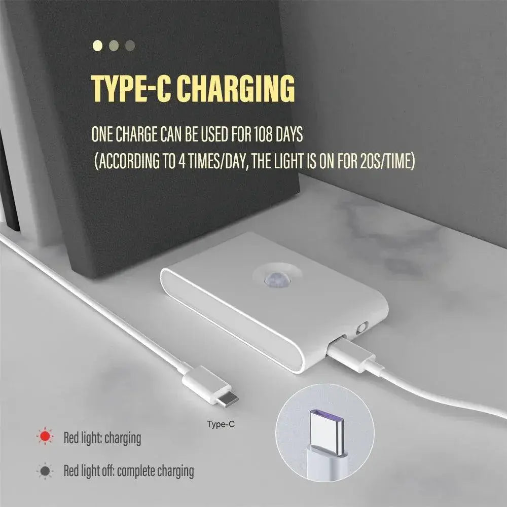 LED Induction Night Light With Motion Sensor USB Charging
