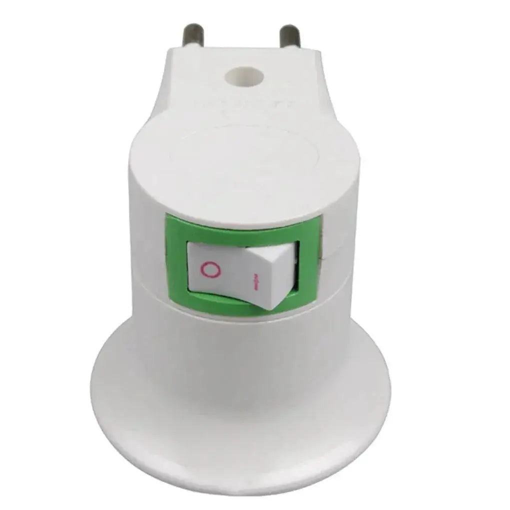 LED Light Adapter Converter Easy On Off Switch For E27 Bulbs