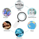 LED Magnifying Glass With Light For Elderly Reading Tool